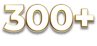 300+