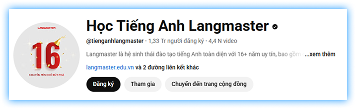 Học Tiếng Anh Langmaster