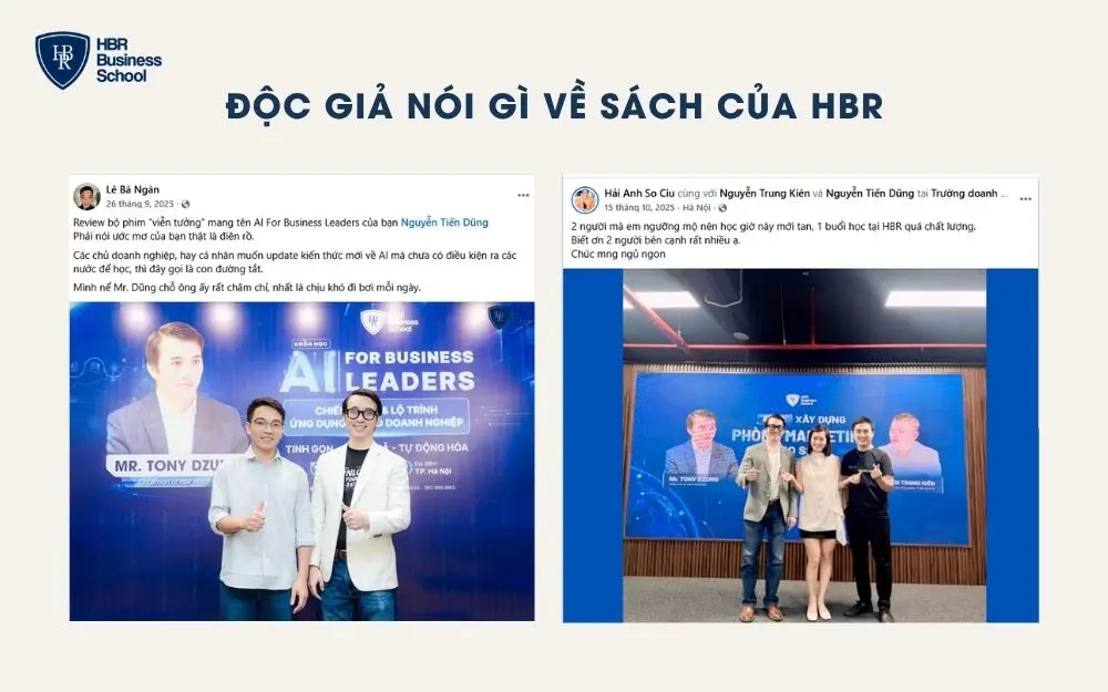 Kh&aacute;ch h&agrave;ng n&oacute;i g&igrave; về sản phẩm s&aacute;ch của HBR Books